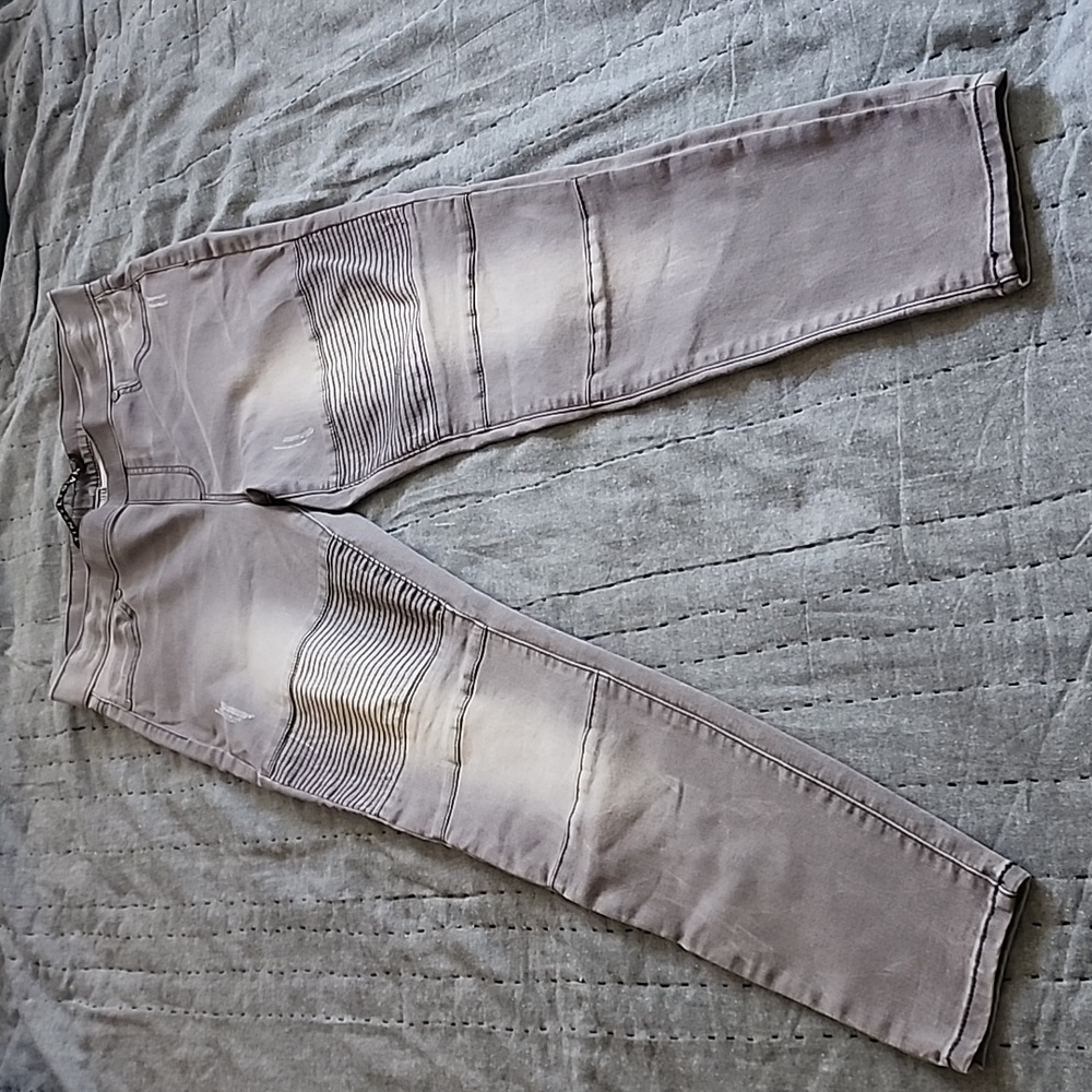 Gray moto jegging sz 11